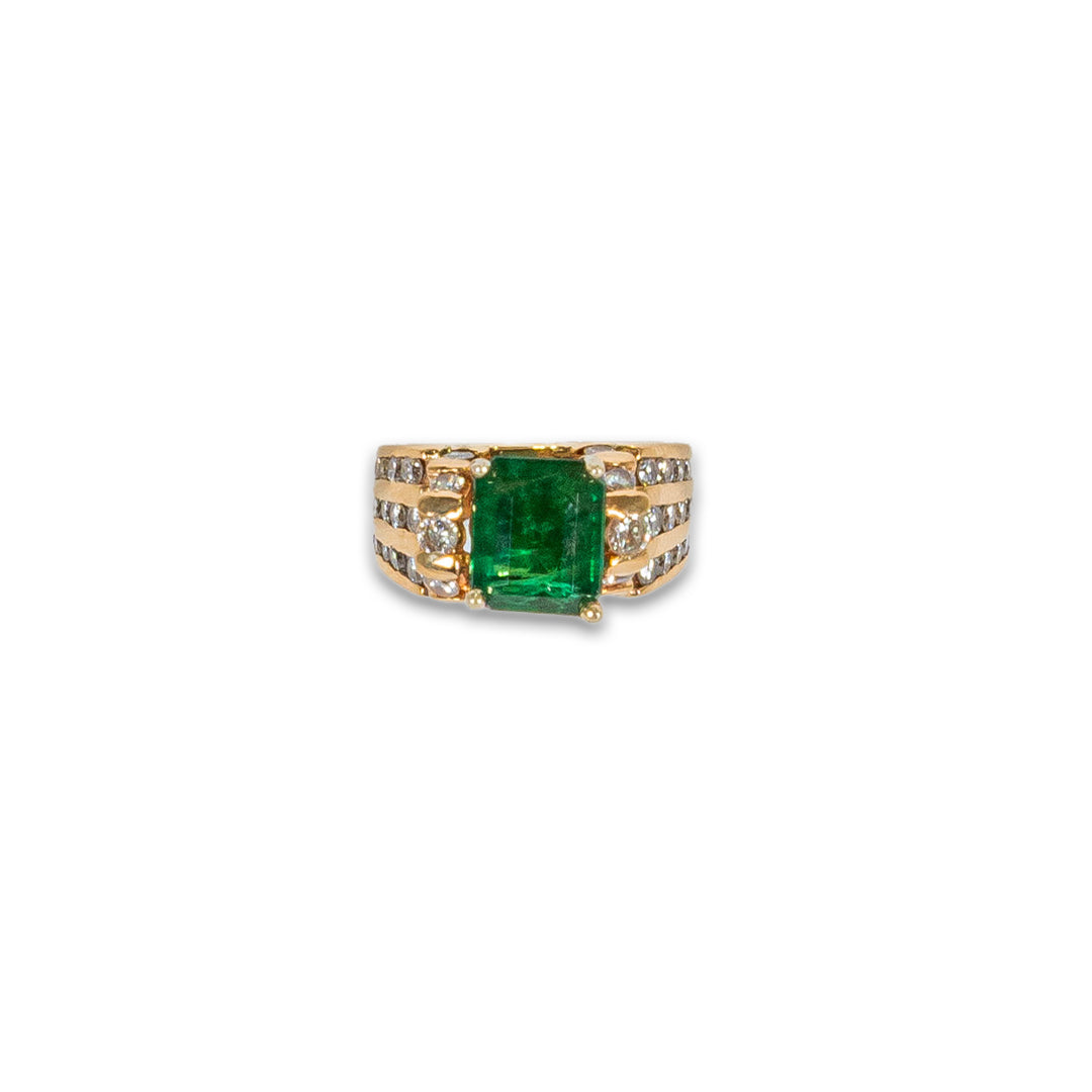 2.57ct Zambian Emerald Ring
