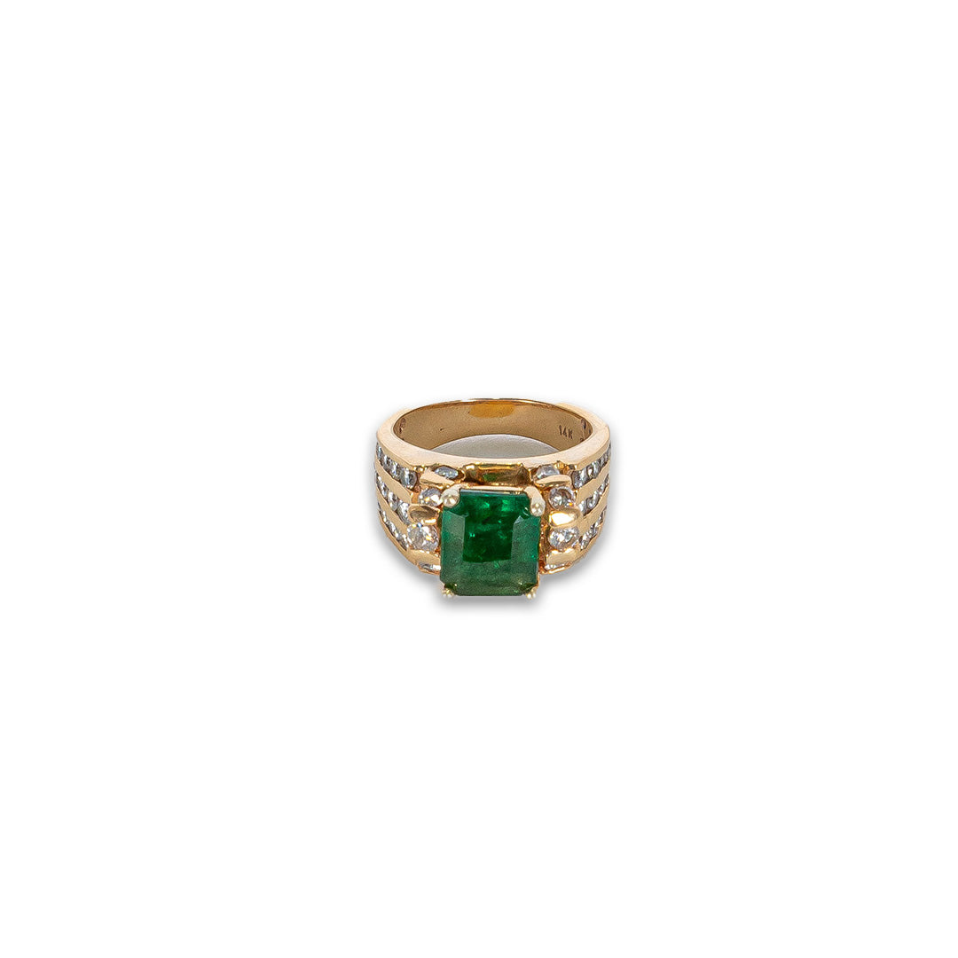 2.57ct Zambian Emerald Ring