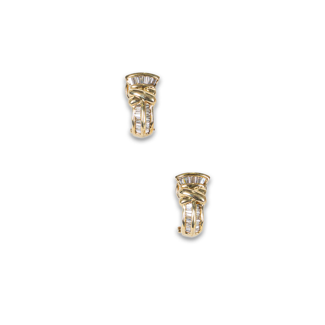 1.80ctw Baguette Earrings