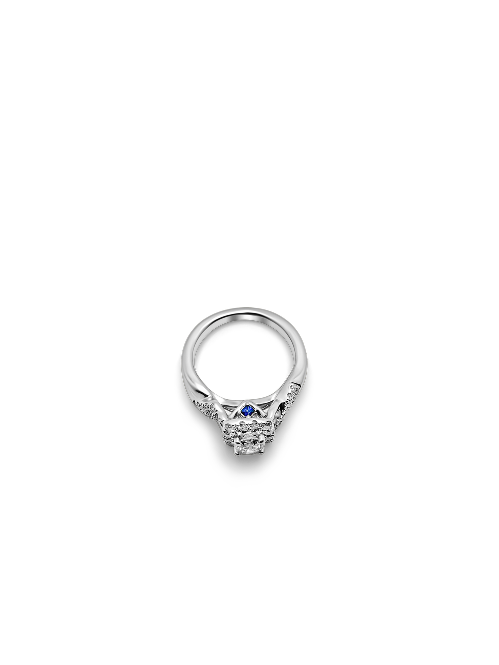 Vera Wang Collection Contemporary White Gold and Diamond Ring