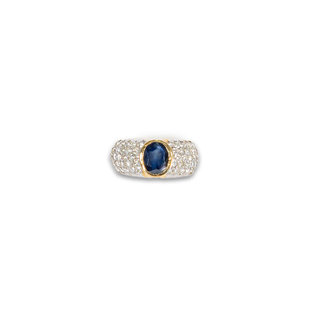 Diamond and Sapphire Ring
