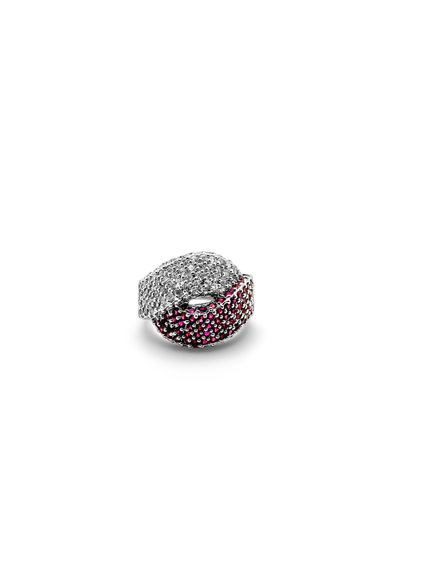 Diamond and Ruby Ring (Cubic Zirconia)